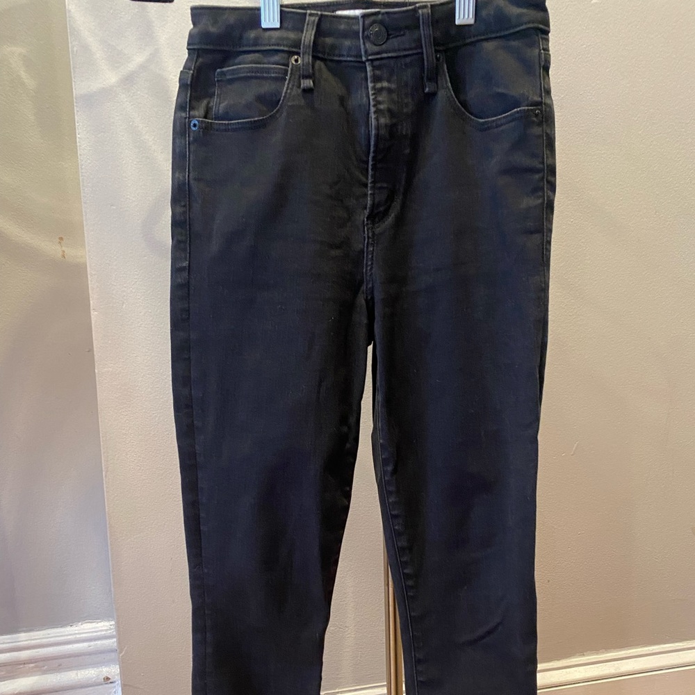 Abercrombie Curve Love - Super Skinny Ankle High Rise - Black